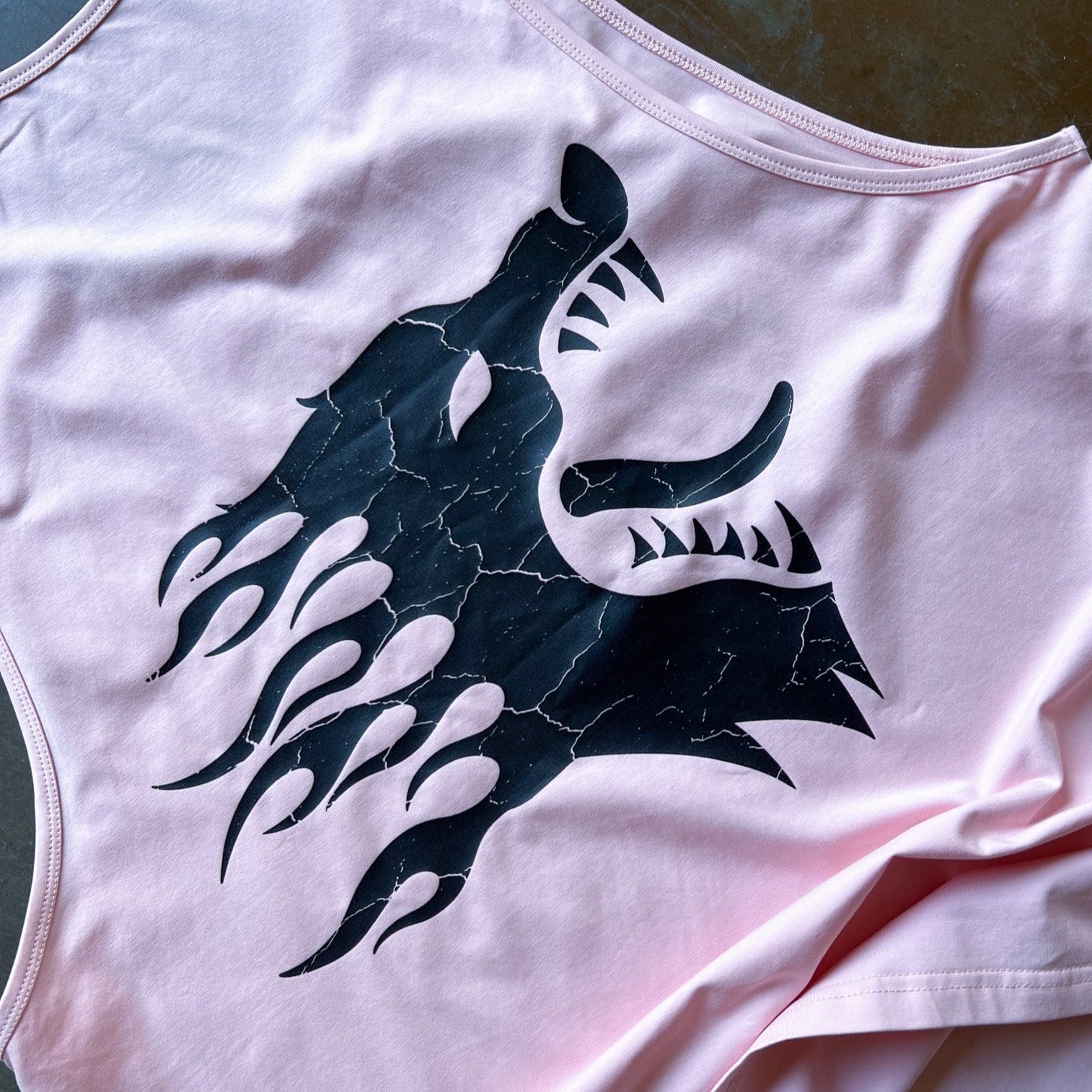 WAR WOLF TANK TOP - ROSÉ / BLACK