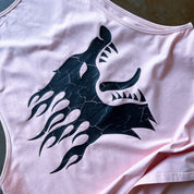 WAR WOLF TANK TOP - ROSÉ / BLACK