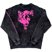 HEAVYWEIGHT LUX "CLASSIC" CREW NECK - BLACK / PINK