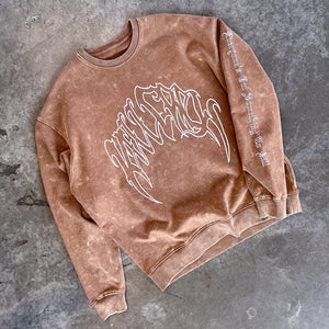 HEAVYWEIGHT LUX "CLASSIC" CREW NECK - BROWN