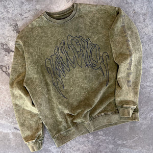 HEAVYWEIGHT LUX "CLASSIC" CREW NECK - OLIVE