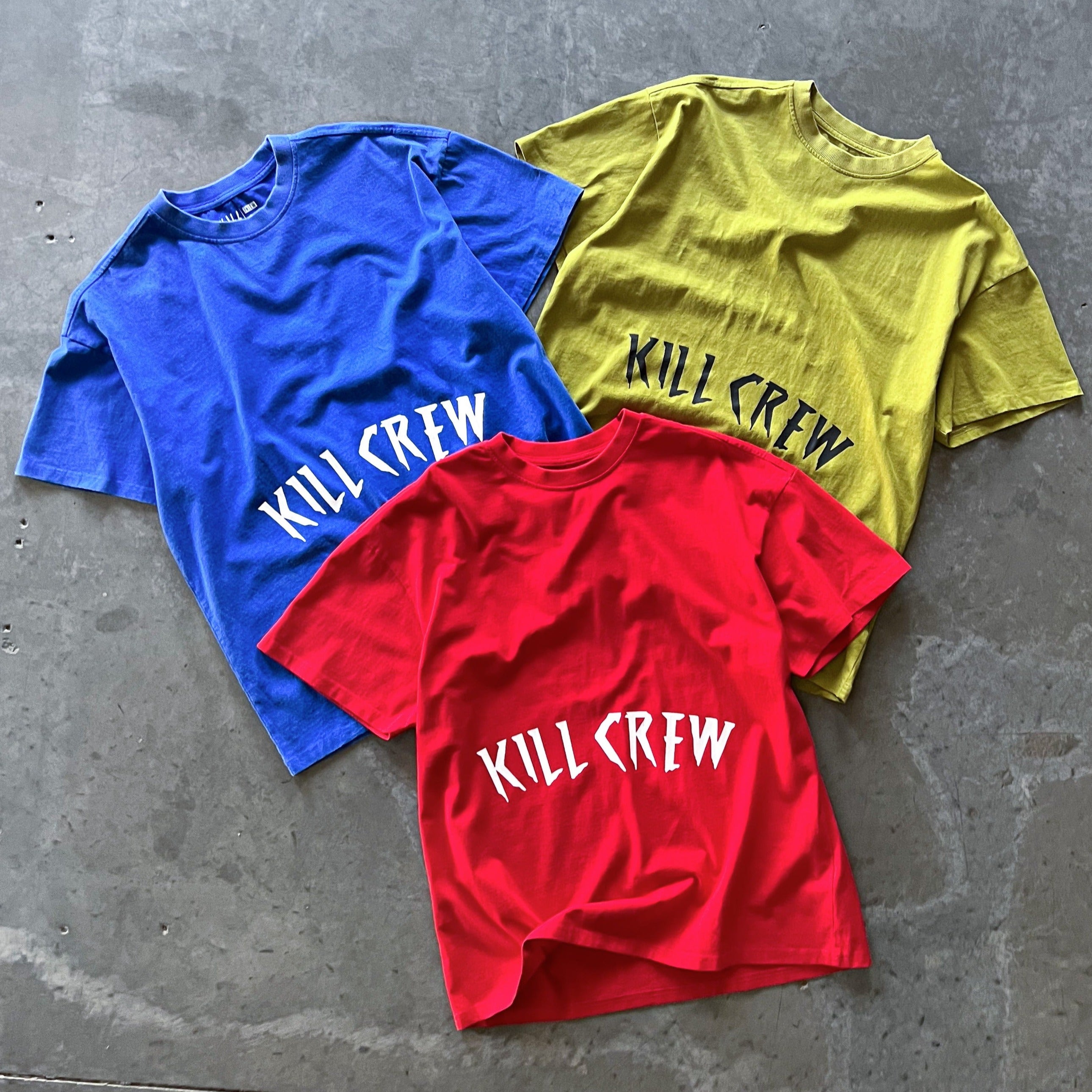 OVERSIZED LUX ACID WASH T-SHIRT - RED / WHITE – Kill Crew
