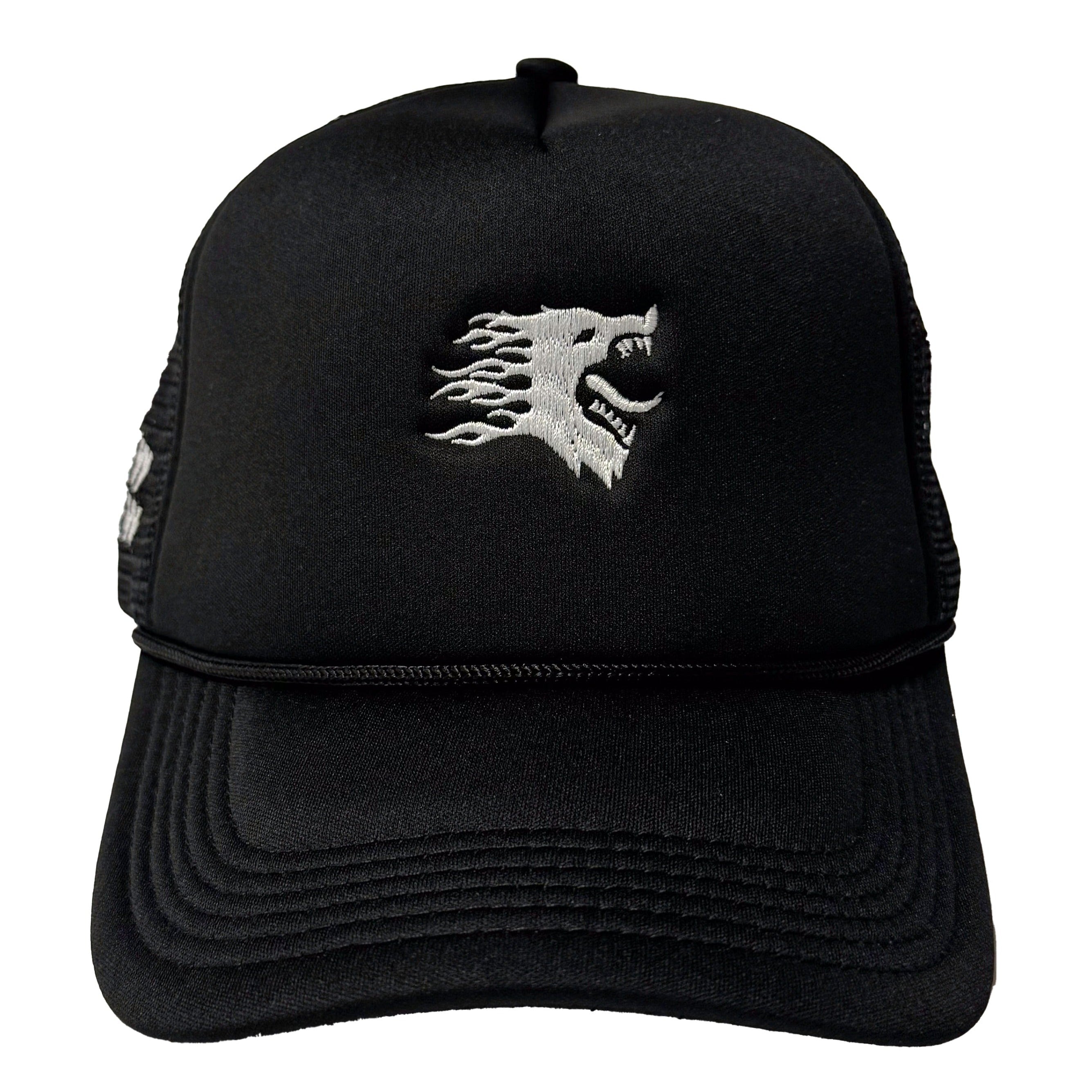 WAR WOLF FOAM TRUCKER HAT - BLACK