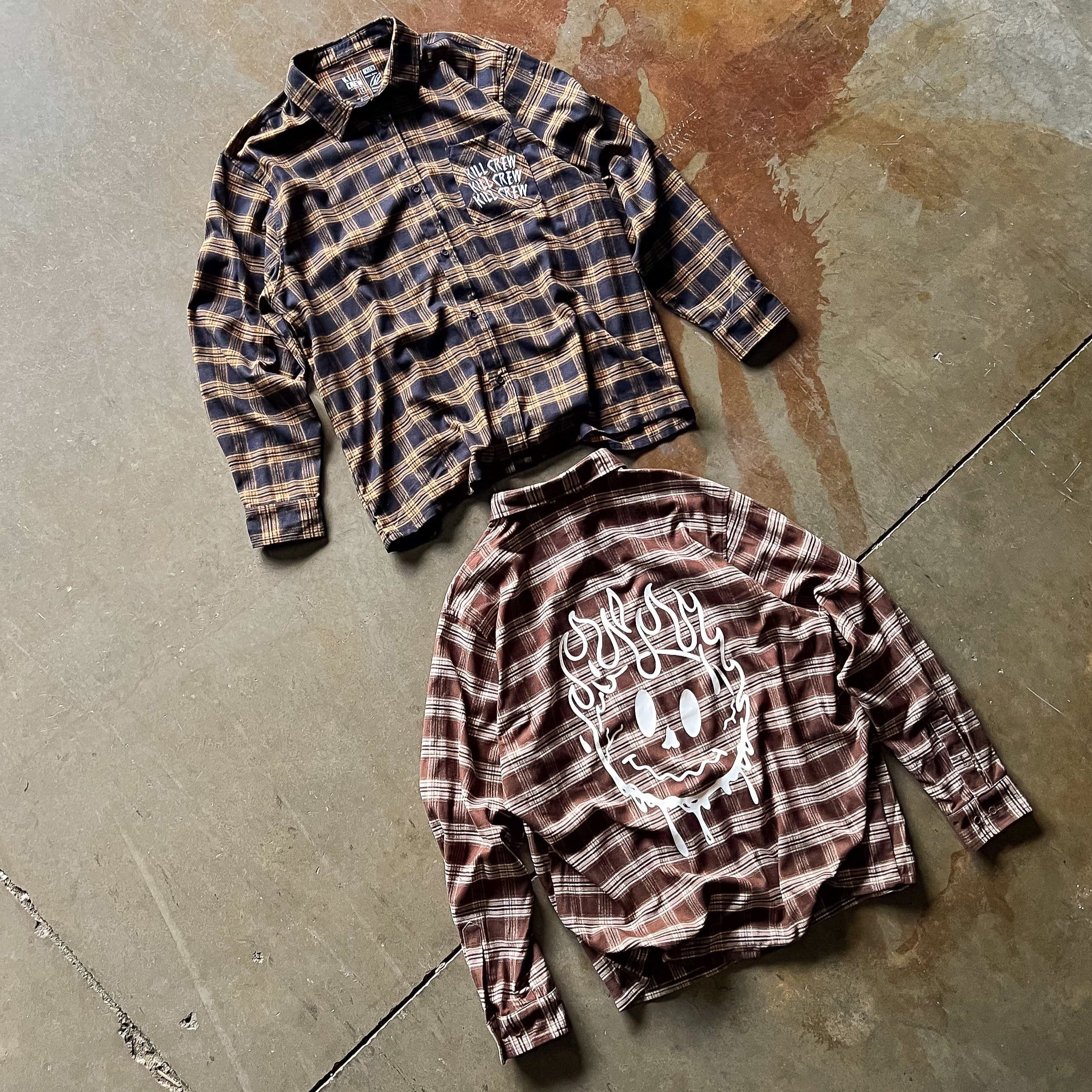 KILL CREW "SMILEY" FLANNEL - BROWN