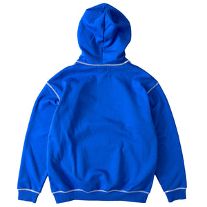 HEAVYWEIGHT LUX OUTSEAM HOODIE - BLUE / WHITE