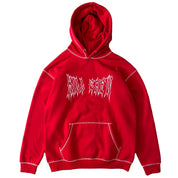 HEAVYWEIGHT LUX OUTSEAM HOODIE - RED / WHITE