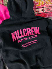 OVERSIZED LUX RIGOROUS TRAINING HOODIE - BLACK / PINK