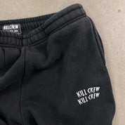 HEAVYWEIGHT LUX "WAR WOLF" SWEATPANTS - BLACK