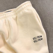 HEAVYWEIGHT LUX "WAR WOLF" SWEATPANTS - CREAM