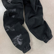 HEAVYWEIGHT LUX "WAR WOLF" SWEATPANTS - BLACKOUT