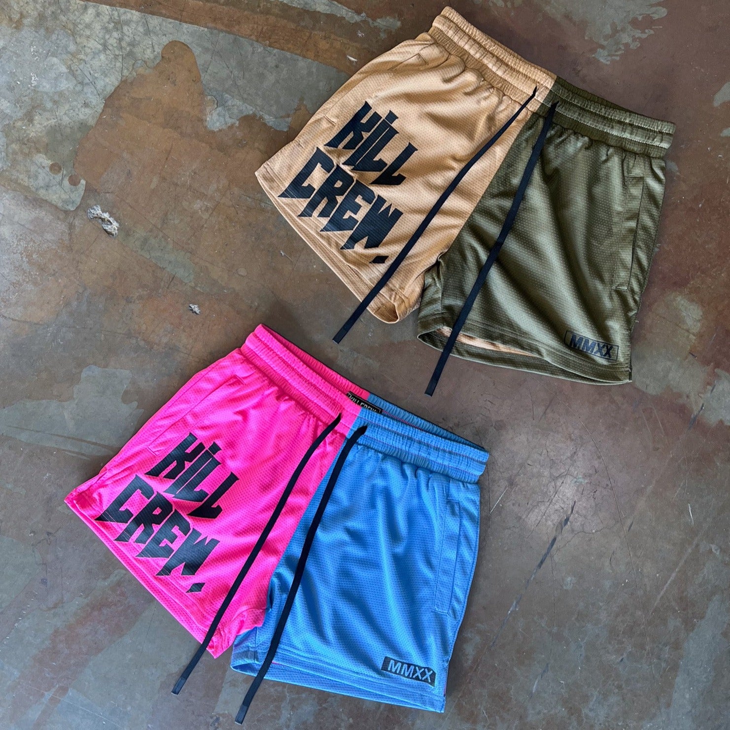Olive Green Tie Dye Muay Thai Boxing Shorts