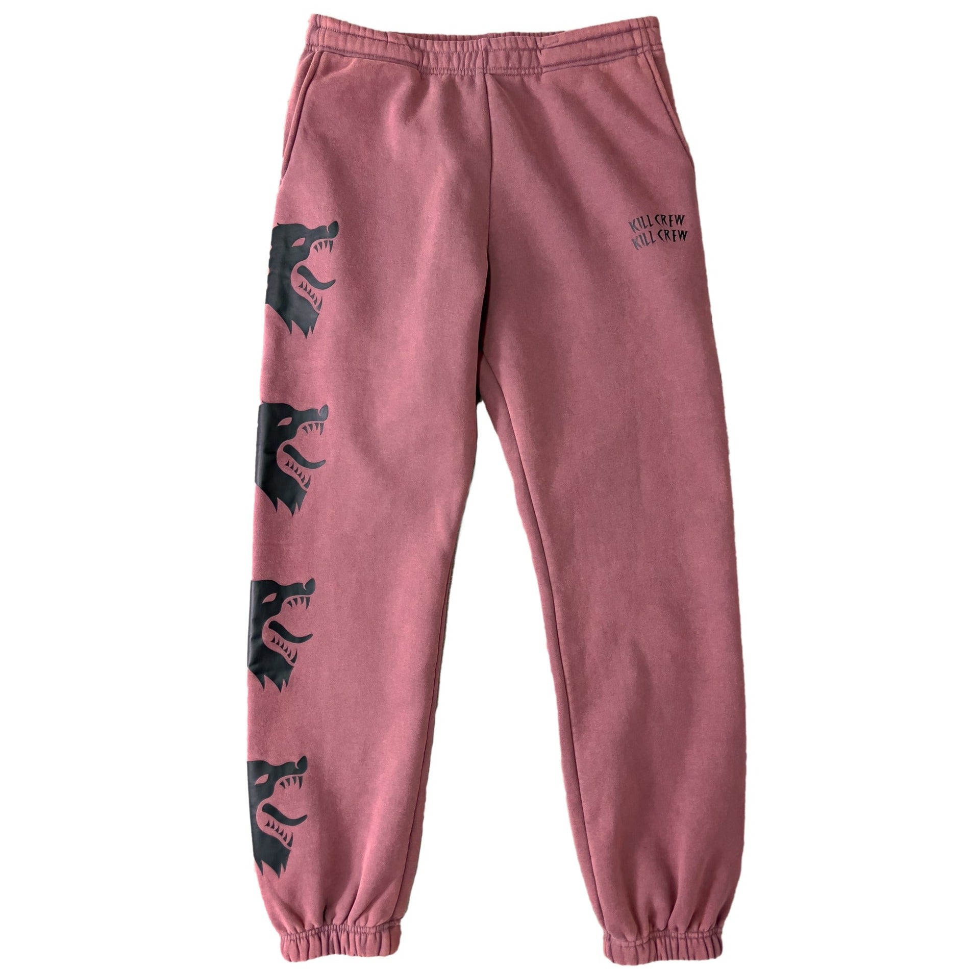 HEAVYWEIGHT LUX "WAR WOLF" SWEATPANTS - MAROON