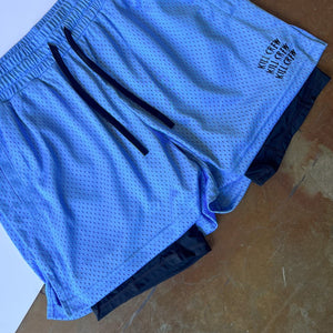 TRAINING SHORT WITH LINER - BLUE