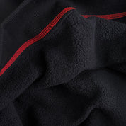 OVERSIZED LUX OUTSEAM CREW NECK - BLACK / RED