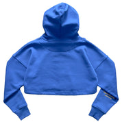 WOLF CROP HOODIE - BLUE