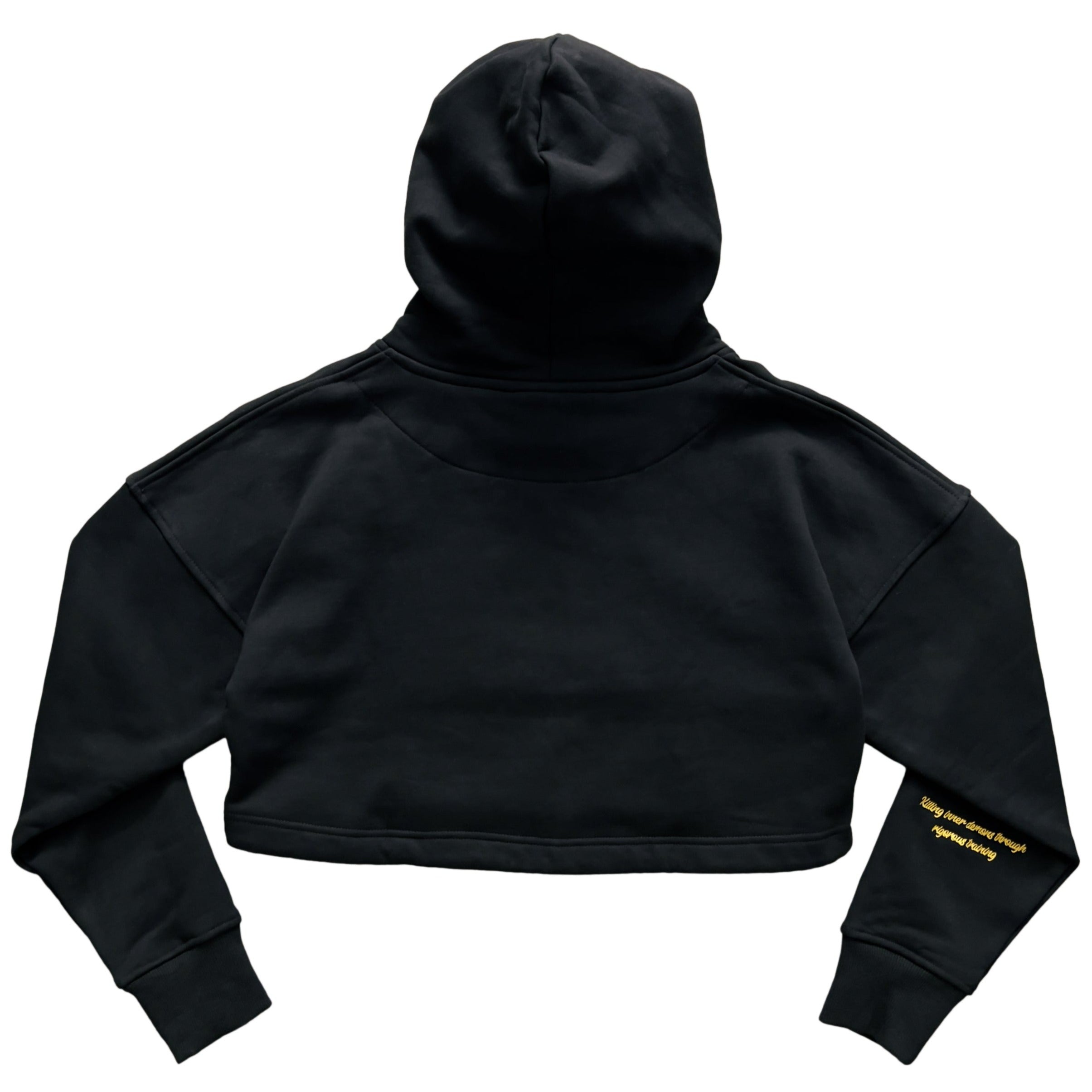 WOLF CROP HOODIE - BLACK – Kill Crew