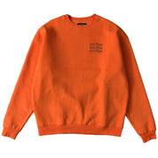 HEAVYWEIGHT LUX WAR WOLF CREW NECK - ORANGE / BLACK