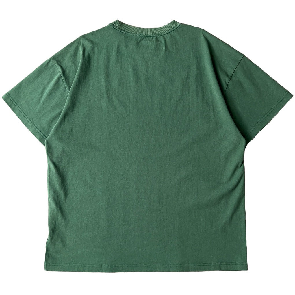 OVERSIZED LUX SCRIPT T-SHIRT - GREEN / YELLOW