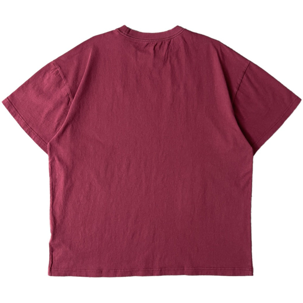 OVERSIZED LUX SCRIPT T-SHIRT - RED / YELLOW