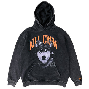 OVERSIZED LUX ROGUE WOLF HOODIE - BLACK