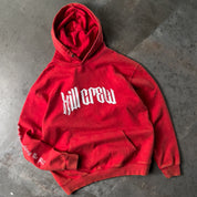 OVERSIZED LUX "LONE WOLF" HOODIE - RED / WHITE