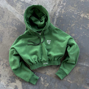 KILL CREW CROP HOODIE - GREEN