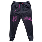 SCAR JOGGERS - BLACK / PINK