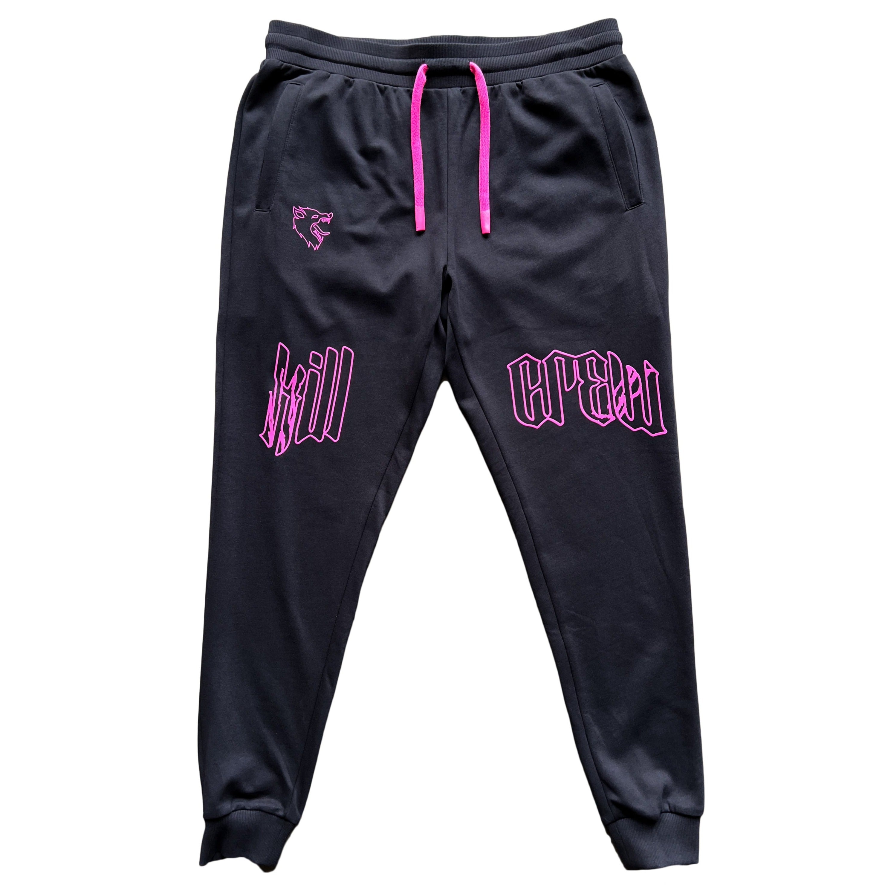 SCAR JOGGERS - BLACK / PINK