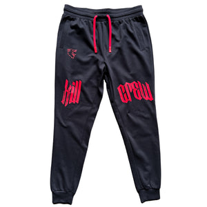SCAR JOGGERS - BLACK / RED