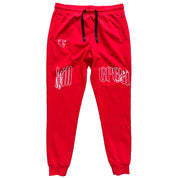 SCAR JOGGERS - RED / WHITE