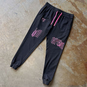 SCAR JOGGERS - BLACK / PINK