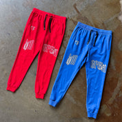 SCAR JOGGERS - BLUE / WHITE