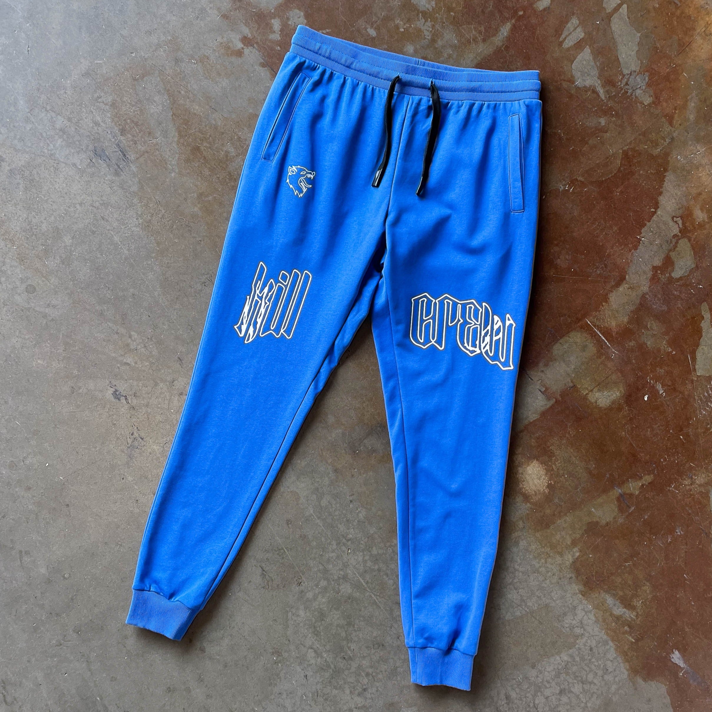 SCAR JOGGERS - BLUE / WHITE