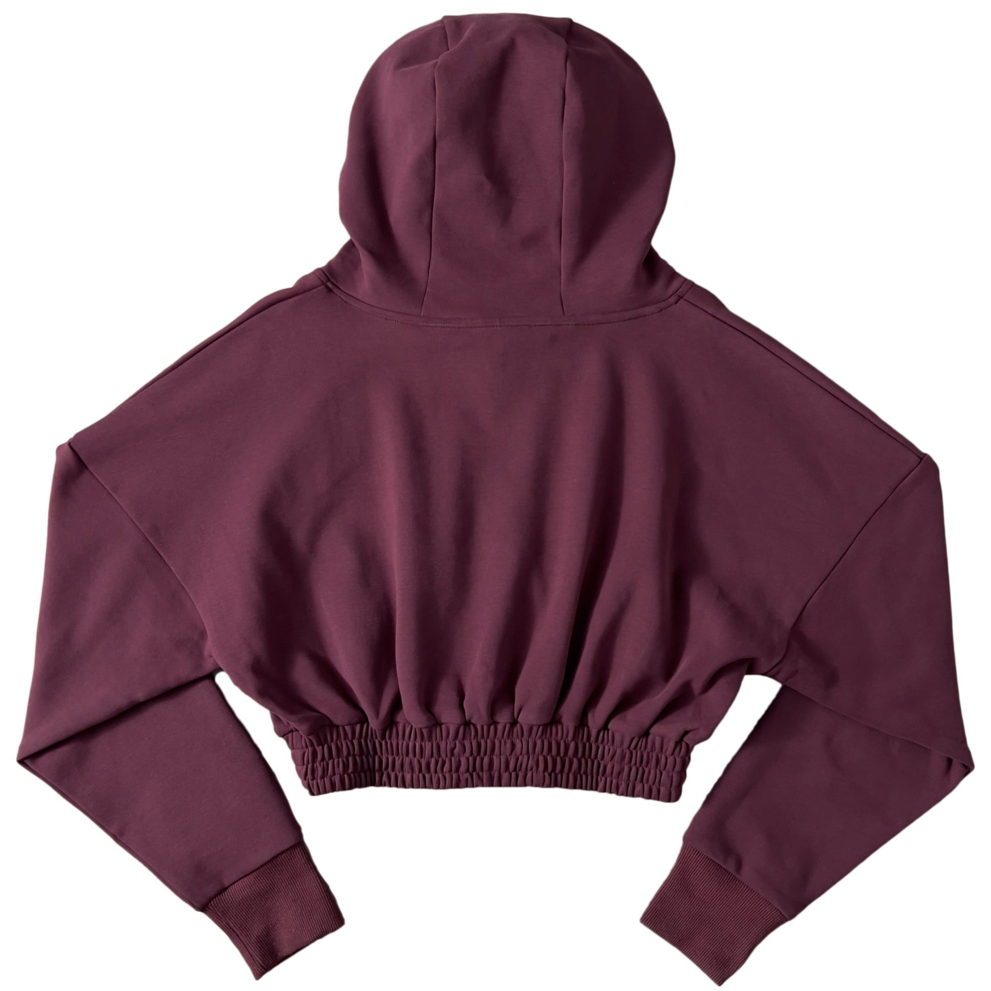 KILL CREW CROP HOODIE - MAROON