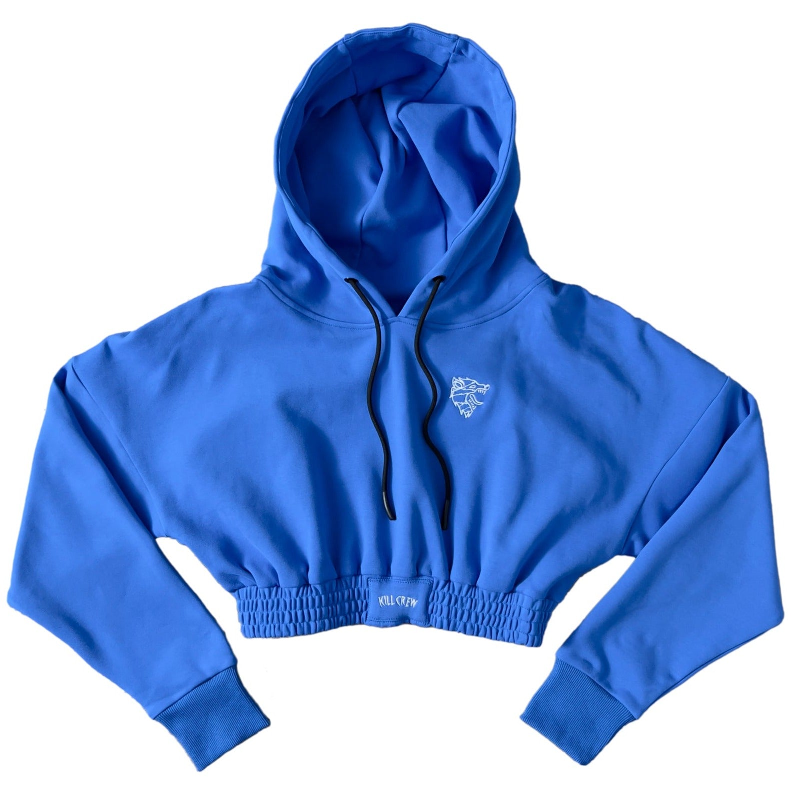 KILL CREW CROP HOODIE - BLUE