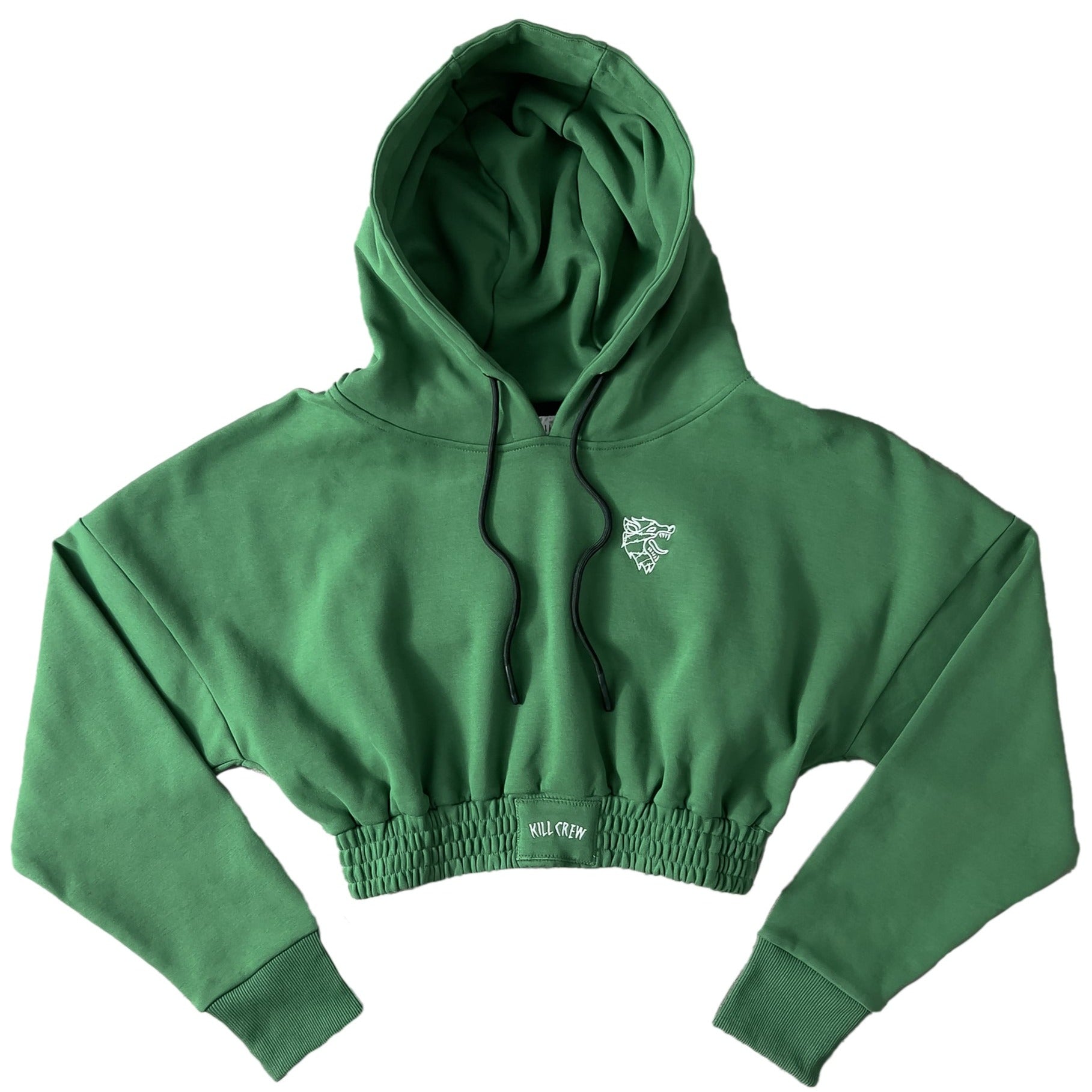 KILL CREW CROP HOODIE - GREEN