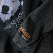 OVERSIZED LUX ROGUE WOLF HOODIE - BLACK