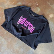 CLASSIC CROP TOP - BLACK / PINK