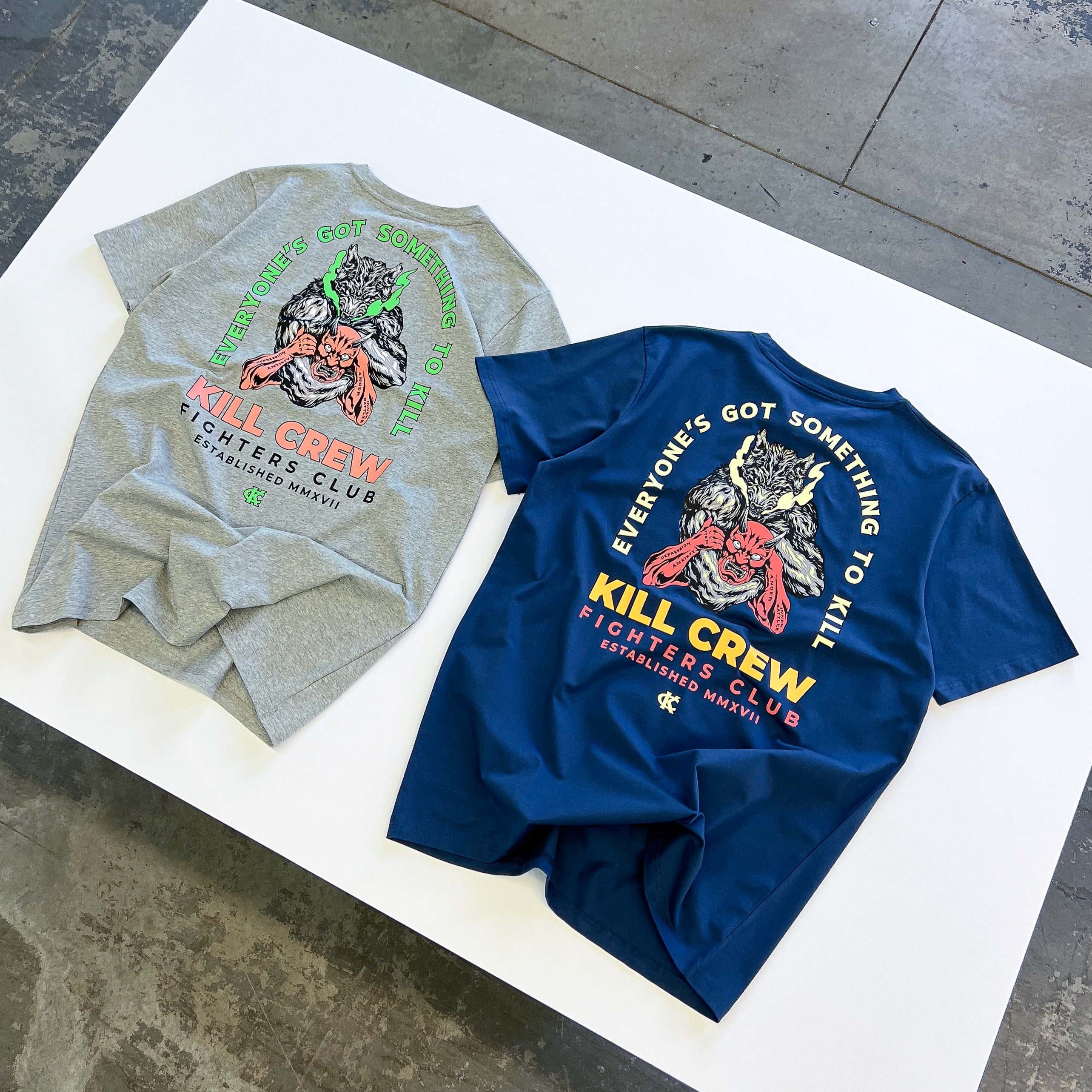 INNER DEMONS T-SHIRT - GREY – Kill Crew