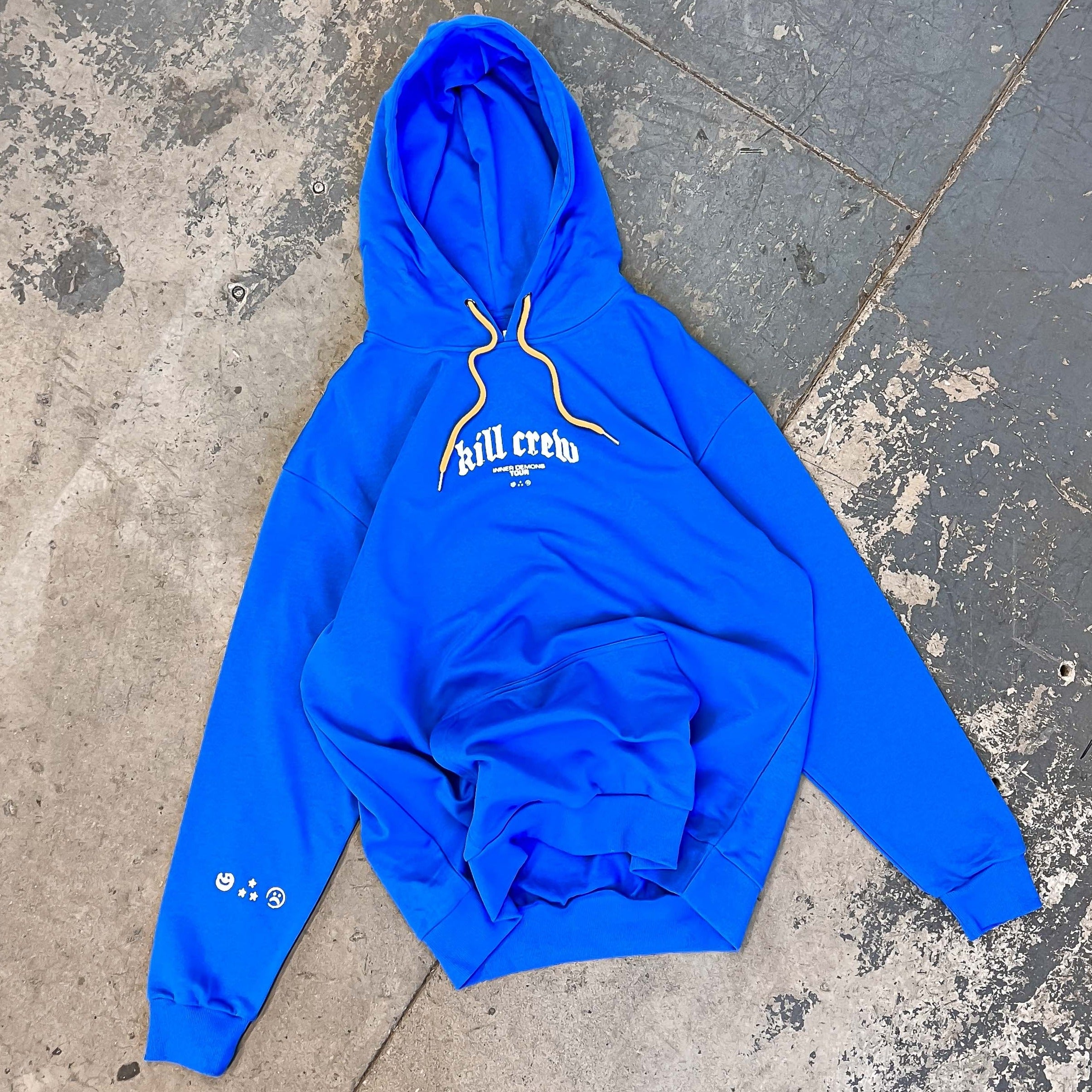 INNER DEMONS TOUR HOODIE - BLUE / WHITE