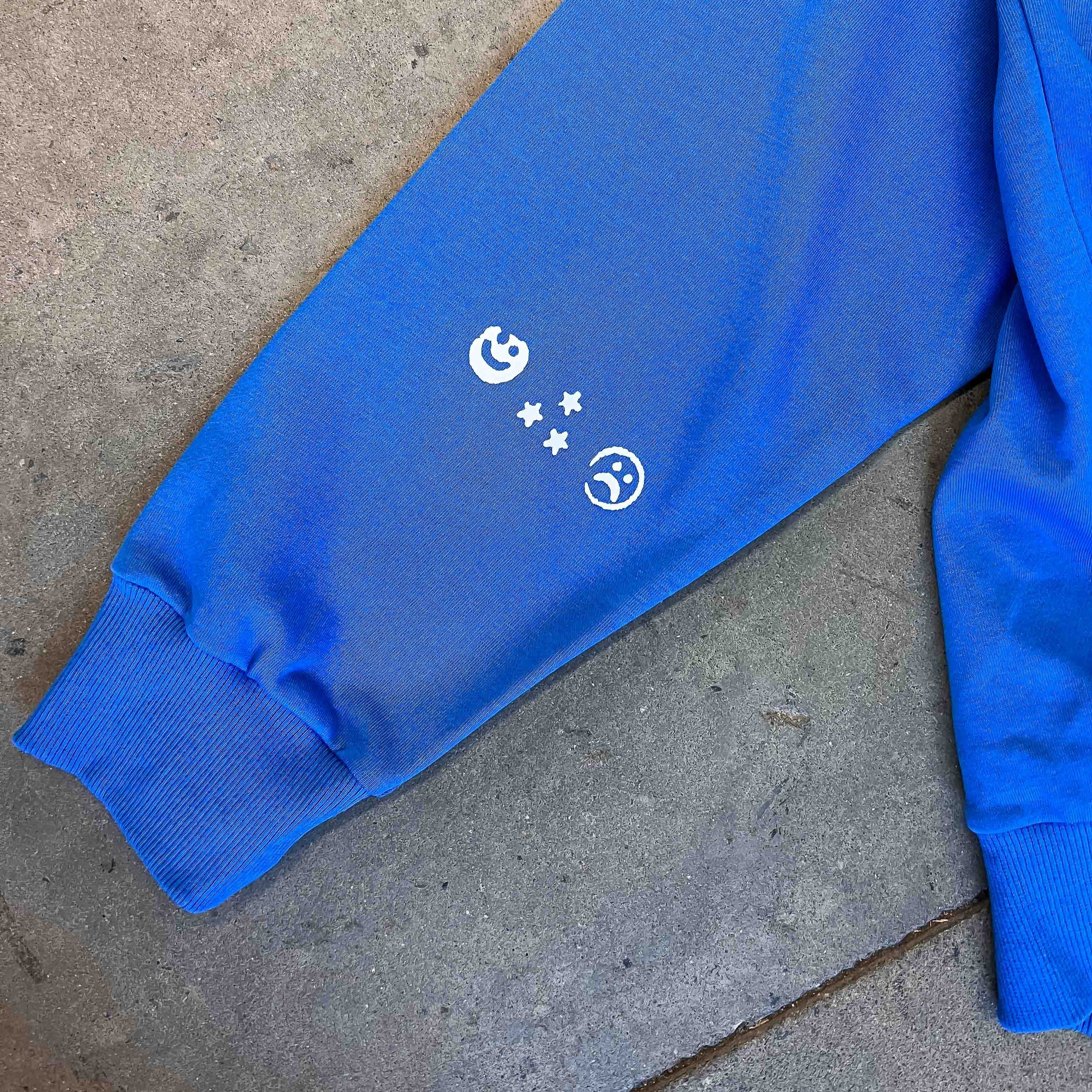 INNER DEMONS TOUR HOODIE - BLUE / WHITE