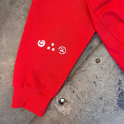 INNER DEMONS TOUR HOODIE - RED / WHITE