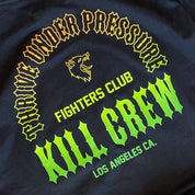 OVERSIZED THRIVE UNDER PRESSURE T-SHIRT - BLACK / GREEN