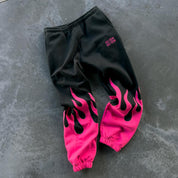 PREMIUM HEATER SWEATS - BLACK / PINK