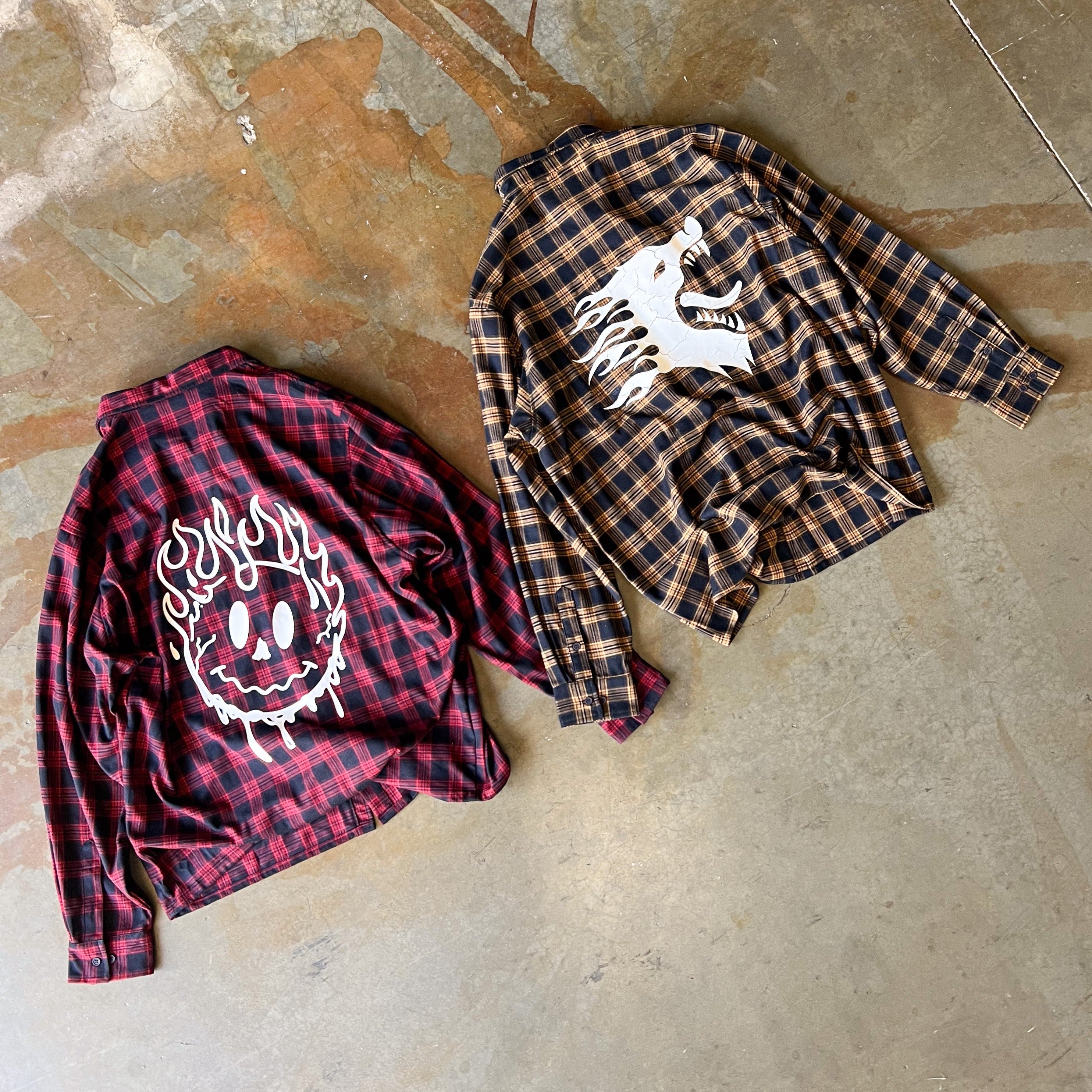 KILL CREW "SMILEY" FLANNEL - RED