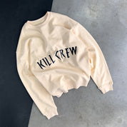 HEAVYWEIGHT LUX "KILL CREW" CREW NECK - CREAM