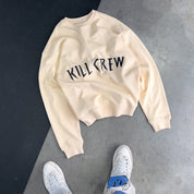 HEAVYWEIGHT LUX "KILL CREW" CREW NECK - CREAM