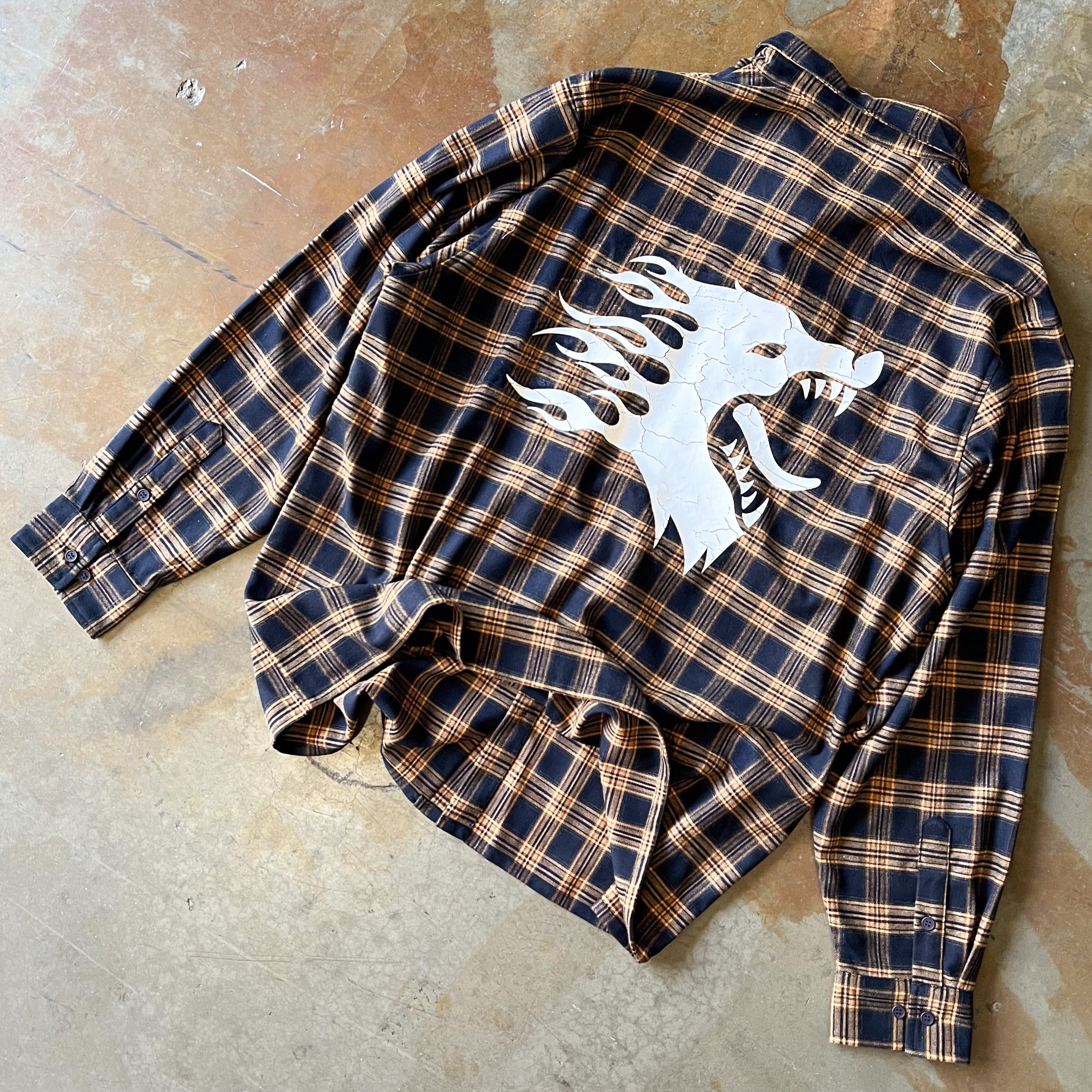 WAR WOLF FLANNEL - YELLOW