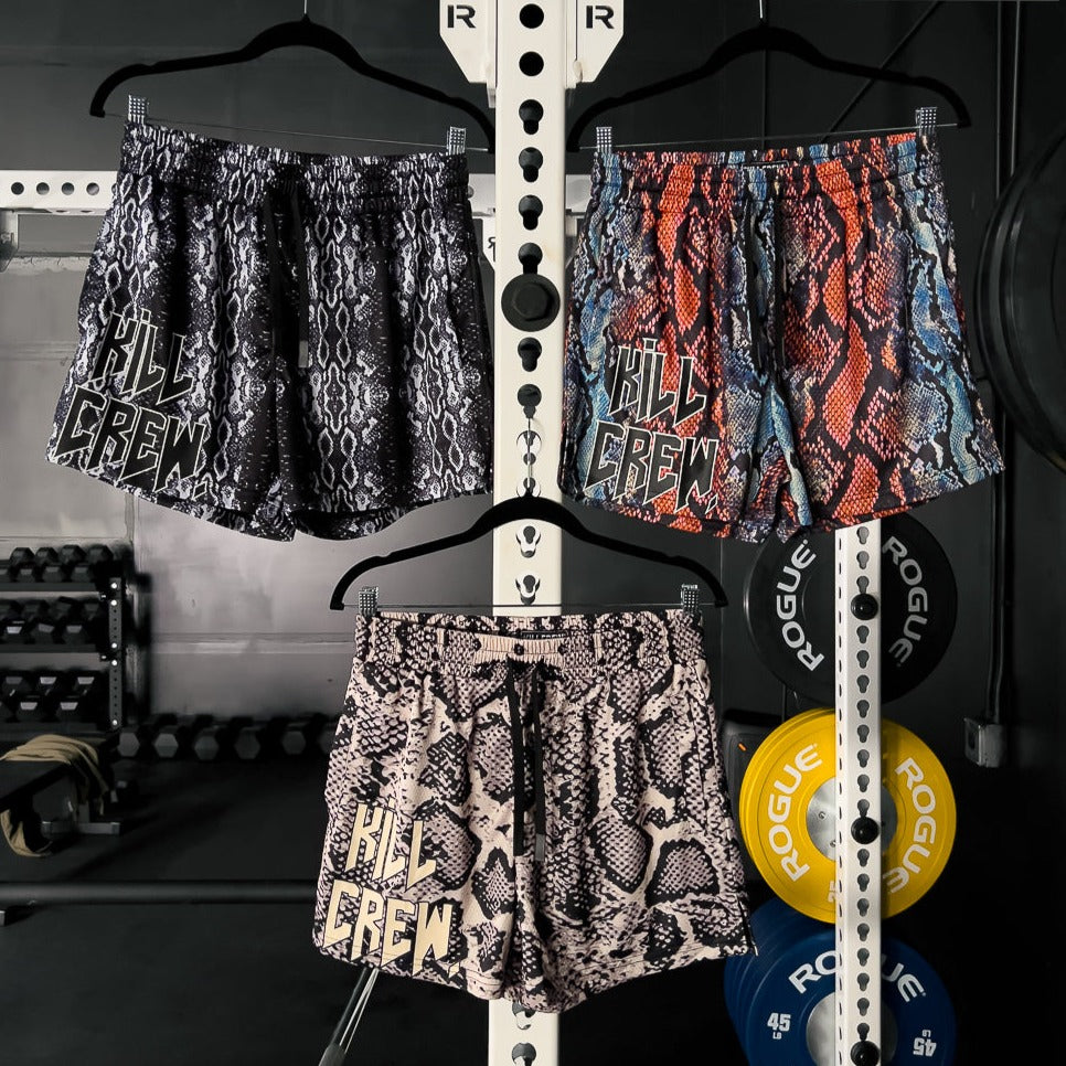 Colorful Snakeskin Print Muay Thai Boxing Shorts main image 1