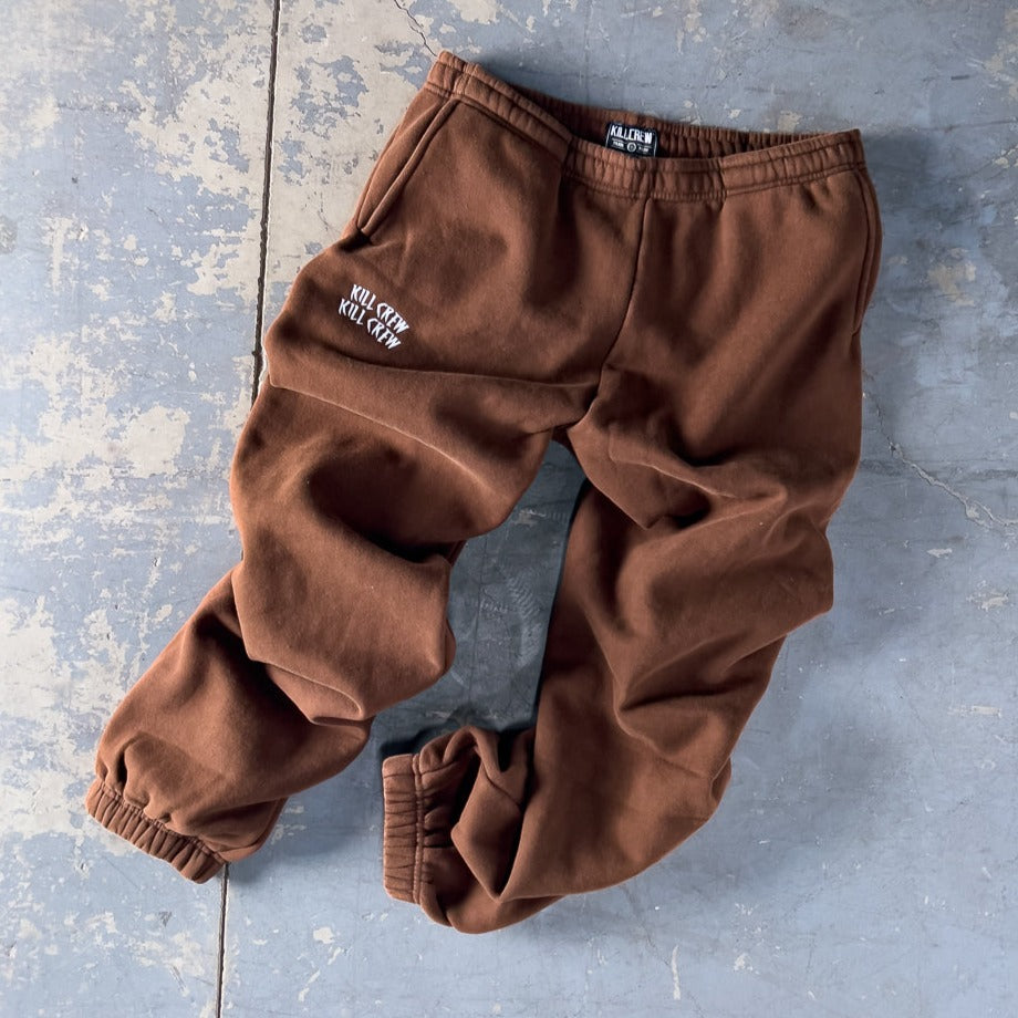 HEAVYWEIGHT LUX "SIMPLE" SWEATPANTS - BROWN